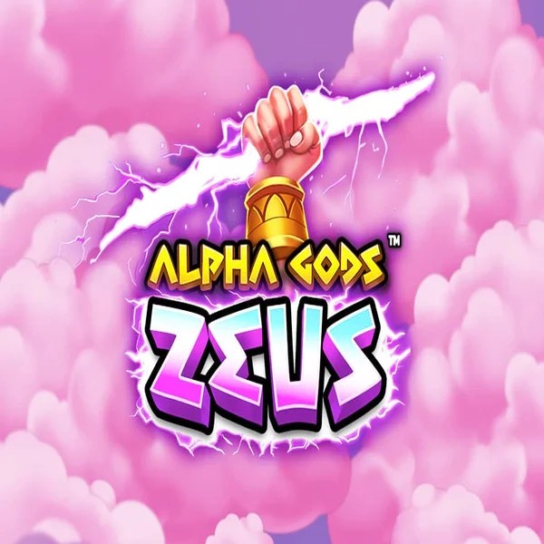 Alpha Gods Zeus slot logo by PearFiction Studios at WinRolla Casino
