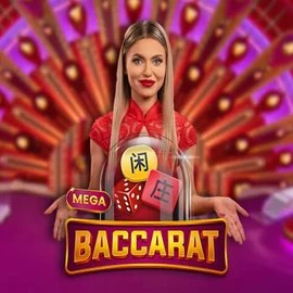 Mega Baccarat logo by Pragmatic Play WinRolla Casino